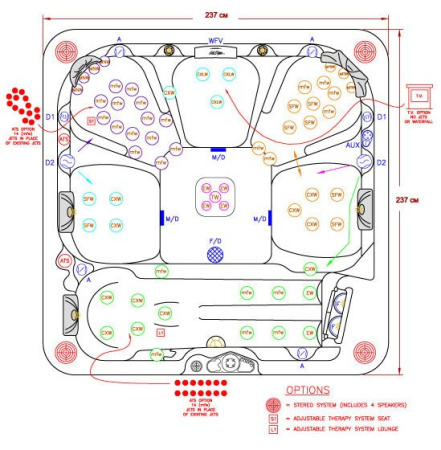 Спа бассейн Cal Spas Atlantic